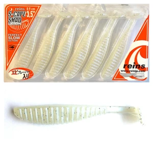 Shad Reins S Cape, Pearl White Holo Glow, 8.9cm, 6buc/plic