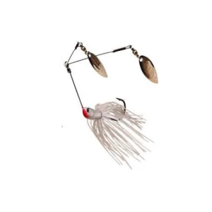 SPINNERBAIT D.A.M EFFZETT TWIN 9gr -  WHITE KNIGHT