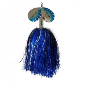 Spinner DAM Effzett Pike Rattlin 40 g Silver Blue
