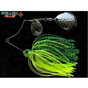 Spinnerbait Bertilure Cu Doua Palete SHALLOW KILLER COLORADO Model COLORADO Culoare CHARTREUSE-LIME TIGER 11 gr.