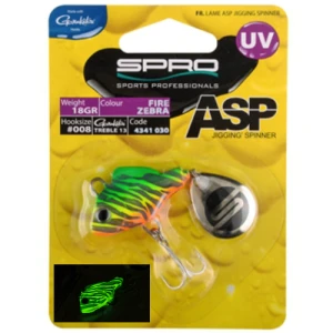LINGURITA SPRO ASP SPINNER UV 10 GR FIRE ZEBRA