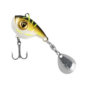 SPINNERTAIL FOX RAGE BIG EYE SPIN TAIL, BLACK & GOLD, 8G