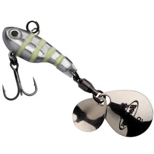 Spinnertail Berkley Pulse Glow Silver Zebra 7.5cm 21g