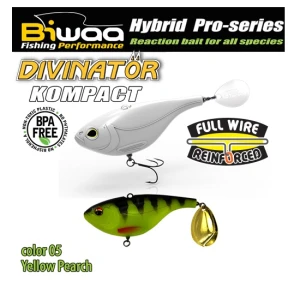 Spinnertail Biwaa Divinator Kompact 90 Yellow Perch 9cm 55g 1buc