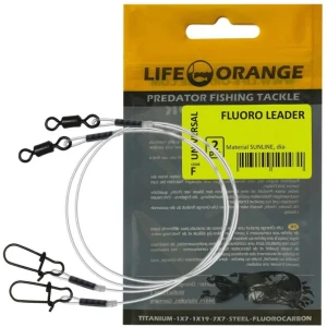 Struna Orange Fluorocarbon Leader, 30cm, 13.6kg, 0.60mm, 2buc/plic
