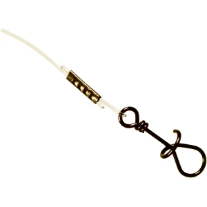 Struna Wizard Agrafa Spirala, Fluorocarbon Leader 25cm, 15kg, 2buc/plic