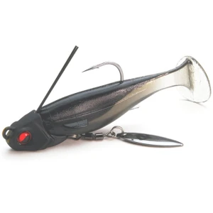 Swimbait RAID Head Swimmer Libero, 001 Sikkoku, 7g, 2buc/pac