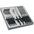 Set 6 Cutite Si 6 Furculite Victorinox, Swiss Modern Table Set, Lama Zimtata 12cm, Negru