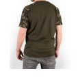 Tricou Fox Raglan Black Camo Sleeves T-Shirt, Marime 3XL