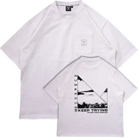 Tricou Jackall Graphinc Tee Water Side, White, Marime L