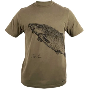 Tricou Korum Classic Barbel T-Shirt, Kaki, Marime XXL