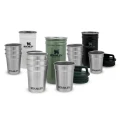 Set Stanley Butelca + 4 pahare Adventure The Nesting Shot Glass Set Hammertone Green