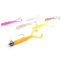 Grub Mustad Aji Micro Chiki Orange Glow Glitter, 4.3cm, 12+1buc/pac