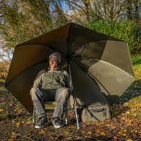 Adapost Tip Umbrela Korum Progress Graphite Brolly 135x210cm