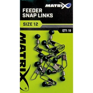Vartej cu Margea Culisanta si Agrafa Matrix Feeder Bead Snap Links Nr 12 10buc/plic