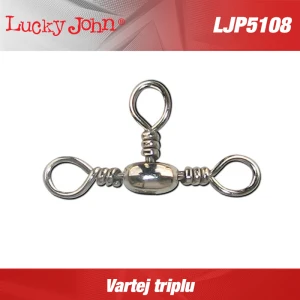 VARTEJ TRIPLU LUCKY JOHN CROSSLINE SWIVEL Nr.4 28kg 7buc/plic