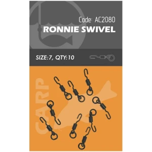Vartej Rapid cu Anou Orange Ronnie Swivel No.7, 10buc/pac