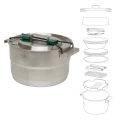 Set gatit camping Stanley Adventure The Full Kitchen Base Camp Cook Set Stainless Steel 3.5 l 