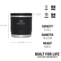 Recipient Termoizolant STANLEY The Adventure To-Go Food Jar 0.35L / 12oz, Black