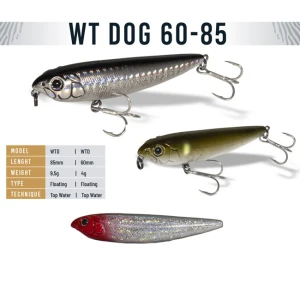 Vobler Colmic Herakles WT-Dog 60 6cm 4g Red Head Holo