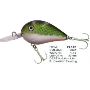 Vobler FL FL512 Floating 33mm 4.7g Depth 0.6-1.8m Colour 993