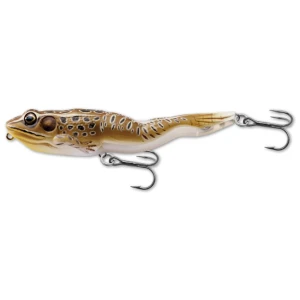 Vobler Live Target Frog Walking Bait, Tan / Brown, 10.5cm, 18g 