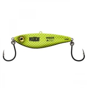 Vobler Somn Vertical Jig Madcat Vibratix Fluo Yellow UV 14cm 130g