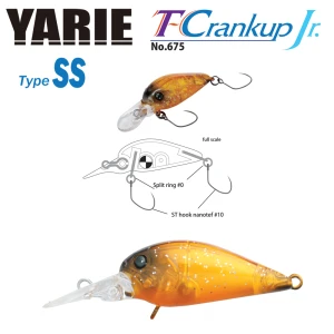 VOBLER YARIE JESPA 675 T-CRANKUP JR. TYPE SS C19 YM Brown 2.8CM 2.1G