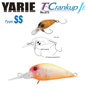 VOBLER YARIE JESPA 675 T-CRANKUP JR. TYPE SS C20 YM TROPICAL 2.8CM 2.1G