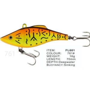 Vobler FL FL601 Sinking 70mm 16.0g Depth Deepwater Colour 761